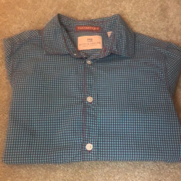Scotch shrunk button down boys size 8 - Picture 5 of 5